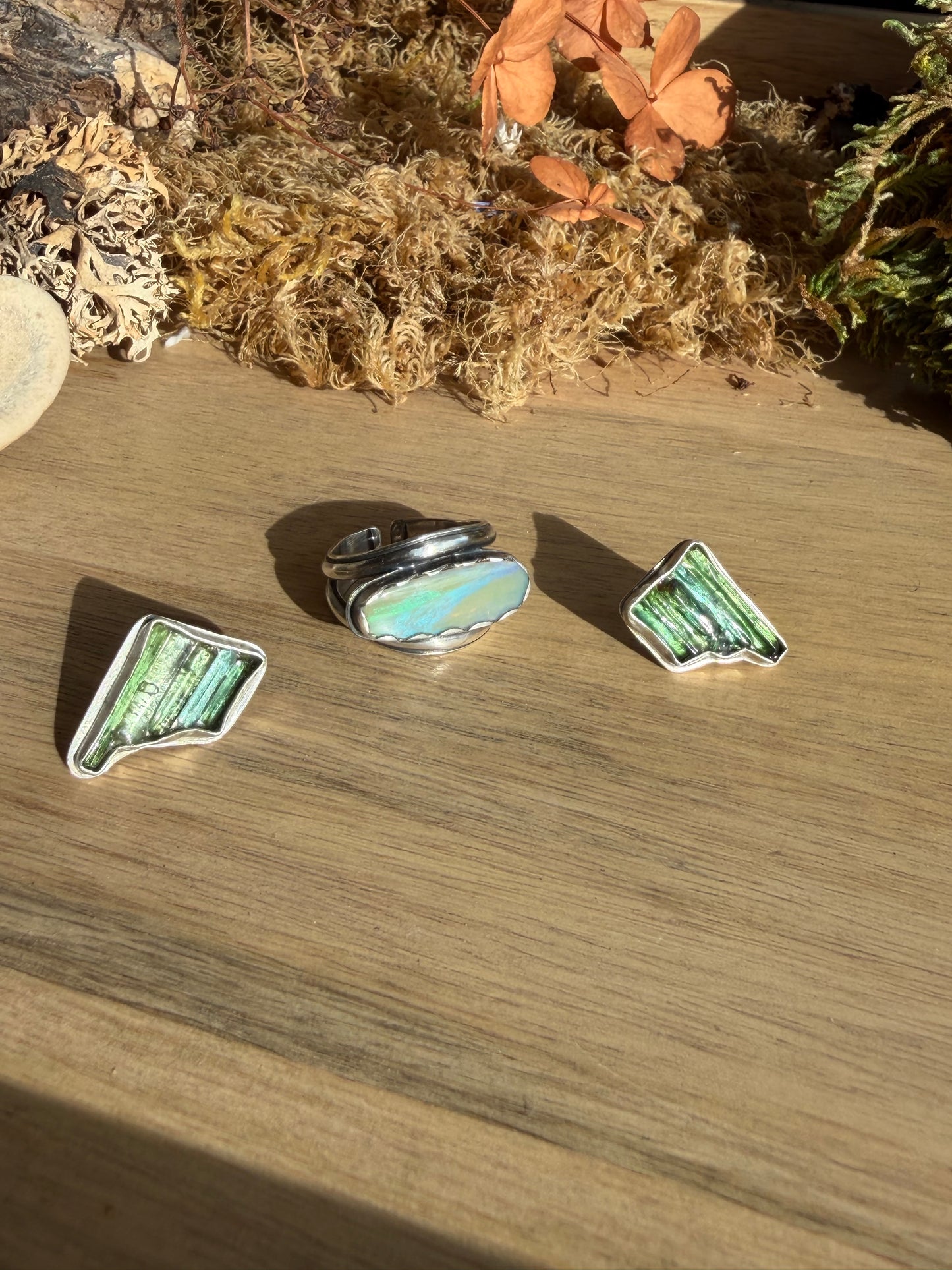 GREEN TOURMALINE STUDS