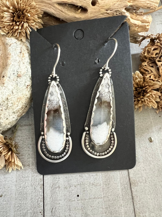 SAND GLOBE EARRINGS