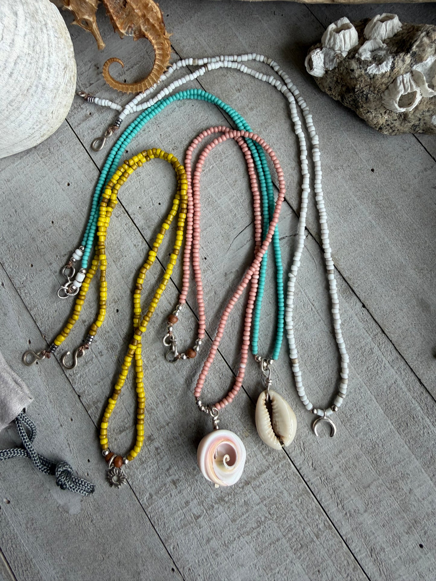 SALTY, SILK BEADED THREADS