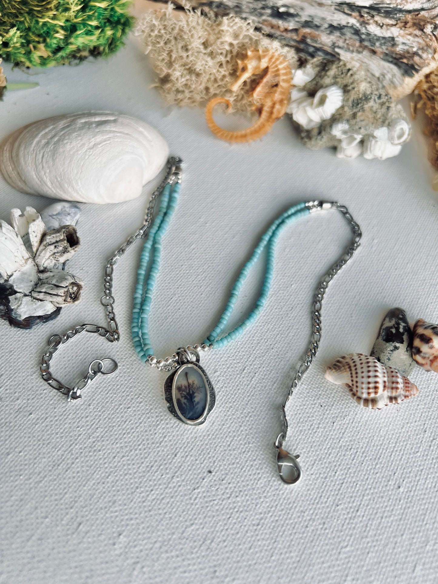 Seaweed Charm Necklace