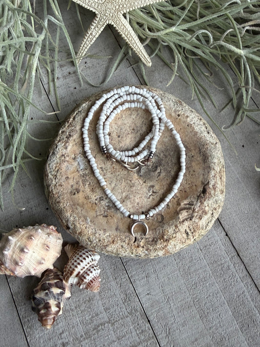 SALTY, SILK BEADED THREADS