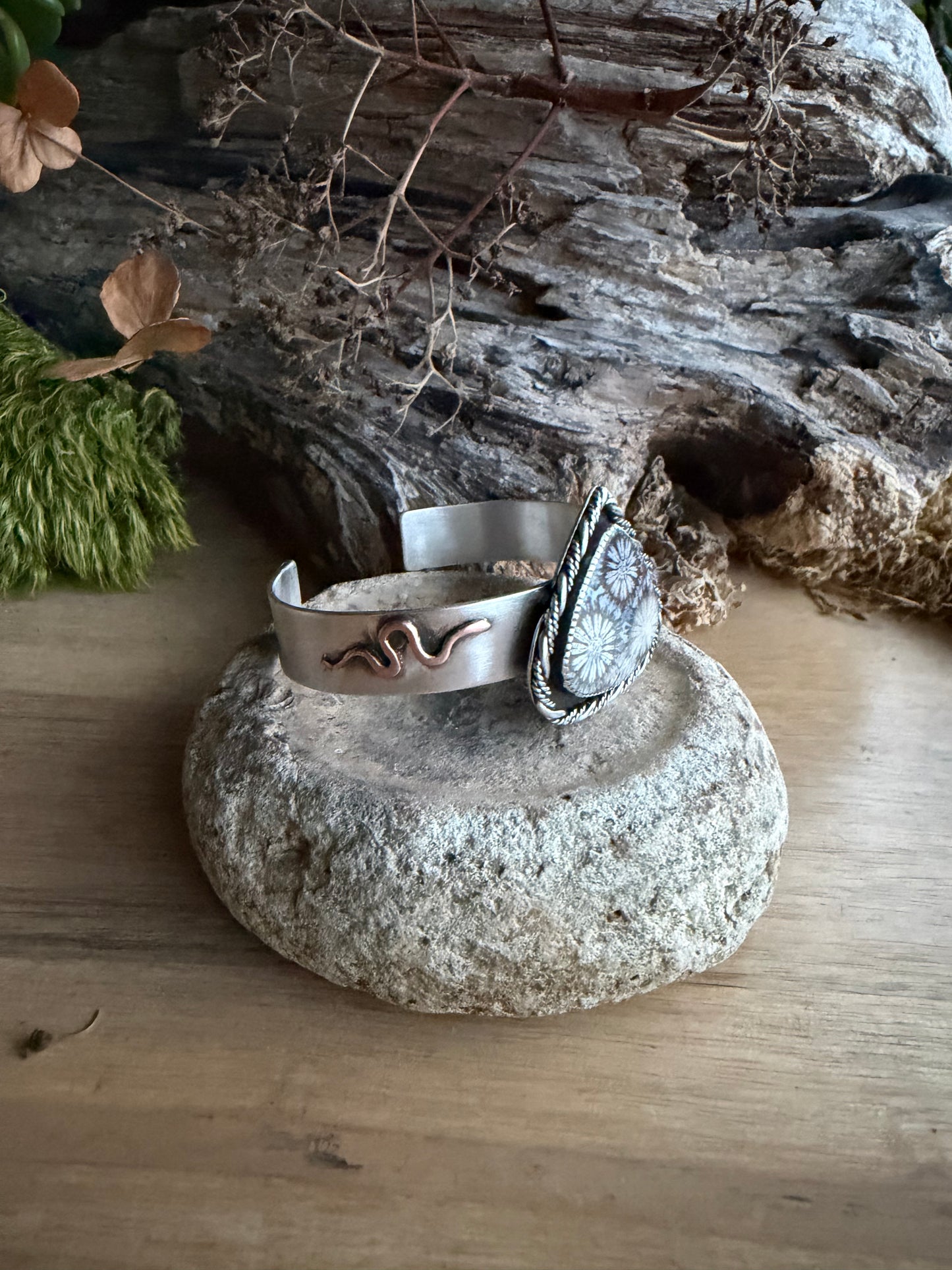 Fossilized Coral Bracelet