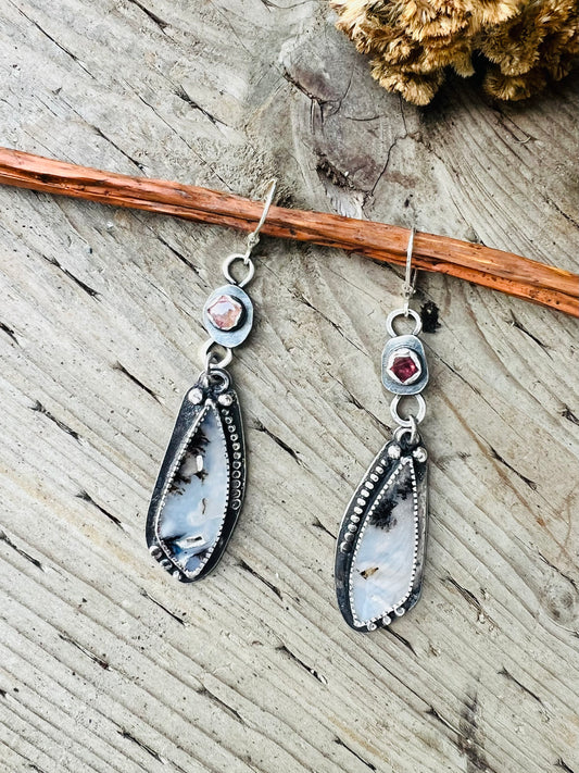 Whispers of Rosé Fog Earrings